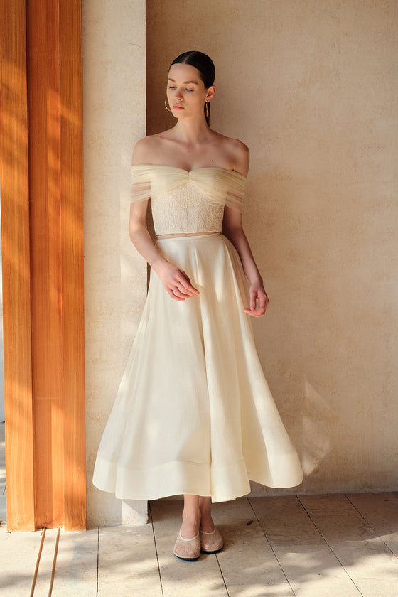 Linea Flare Midi Skirt