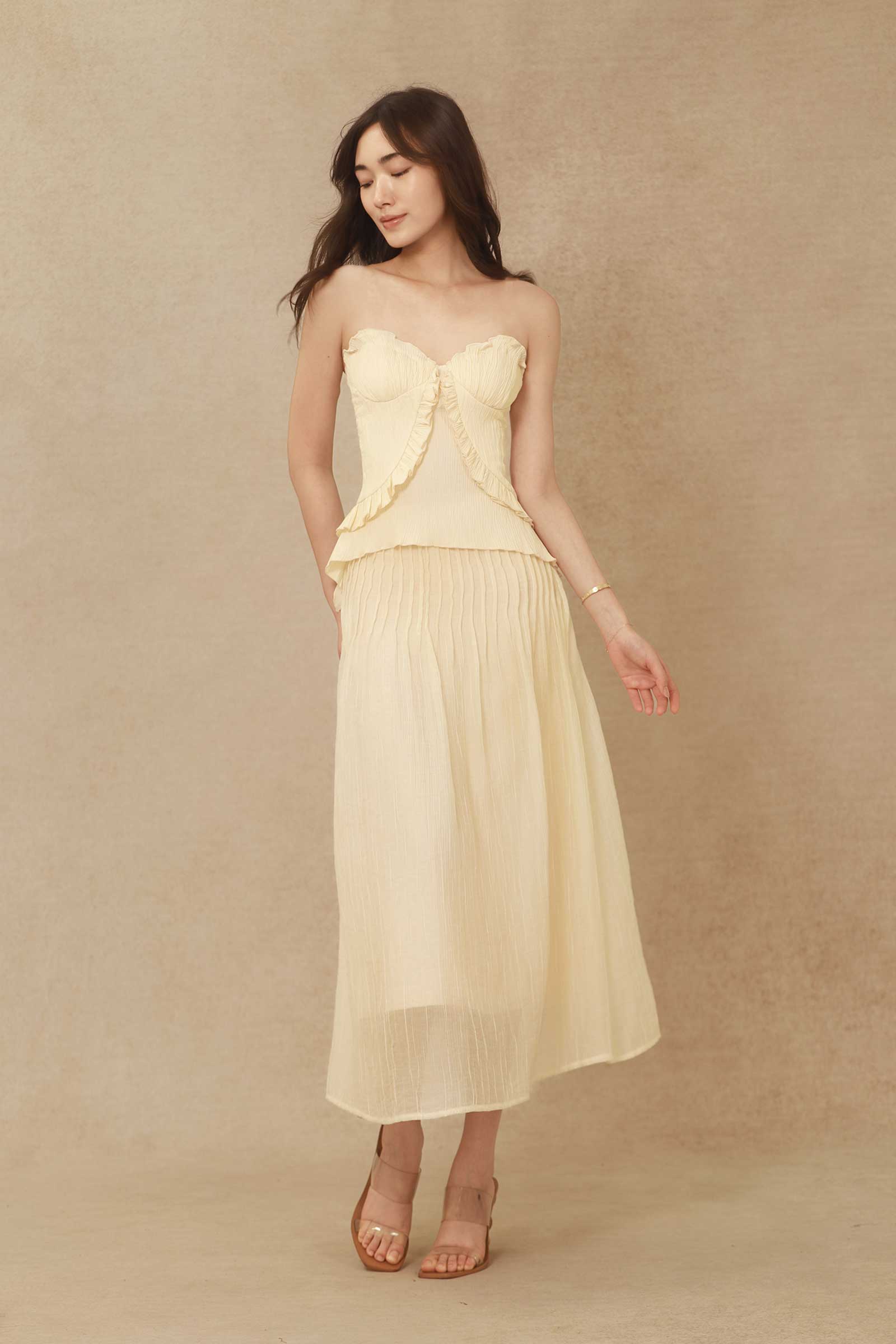 Devrin Padded Top (Cream)