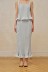 Loira Midi Skirt (Petal Blue)