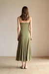 Phyllo Midi Knit Dress (Leaf)