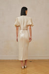 Jaded Midi Skirt (Porcelain Cream)