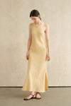 Yarra Linen Dress (Soft Butter)