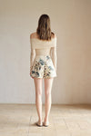 Deluna Printed Scallop Embroidery Shorts