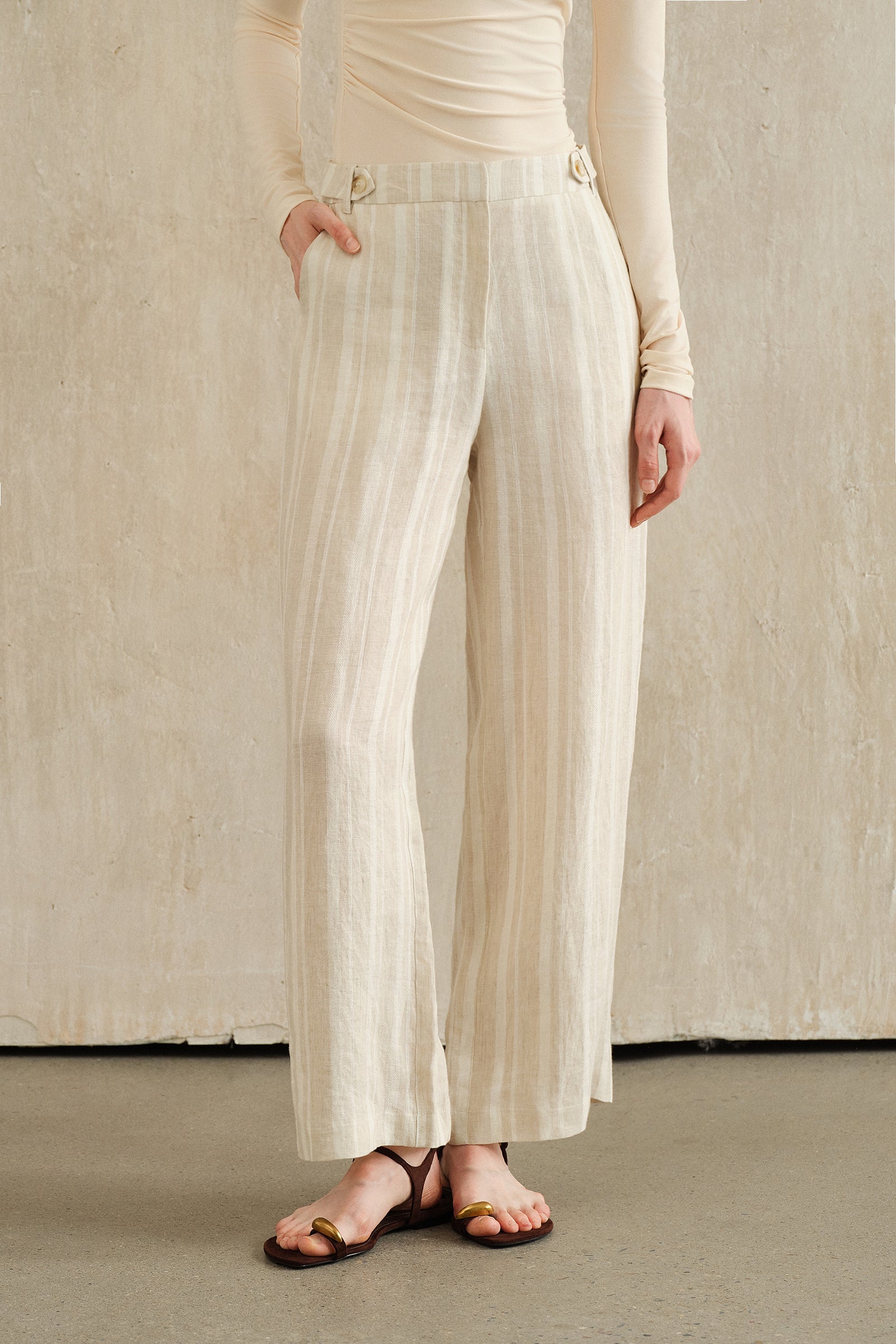 Tabe Pants (Canvas Stripe)