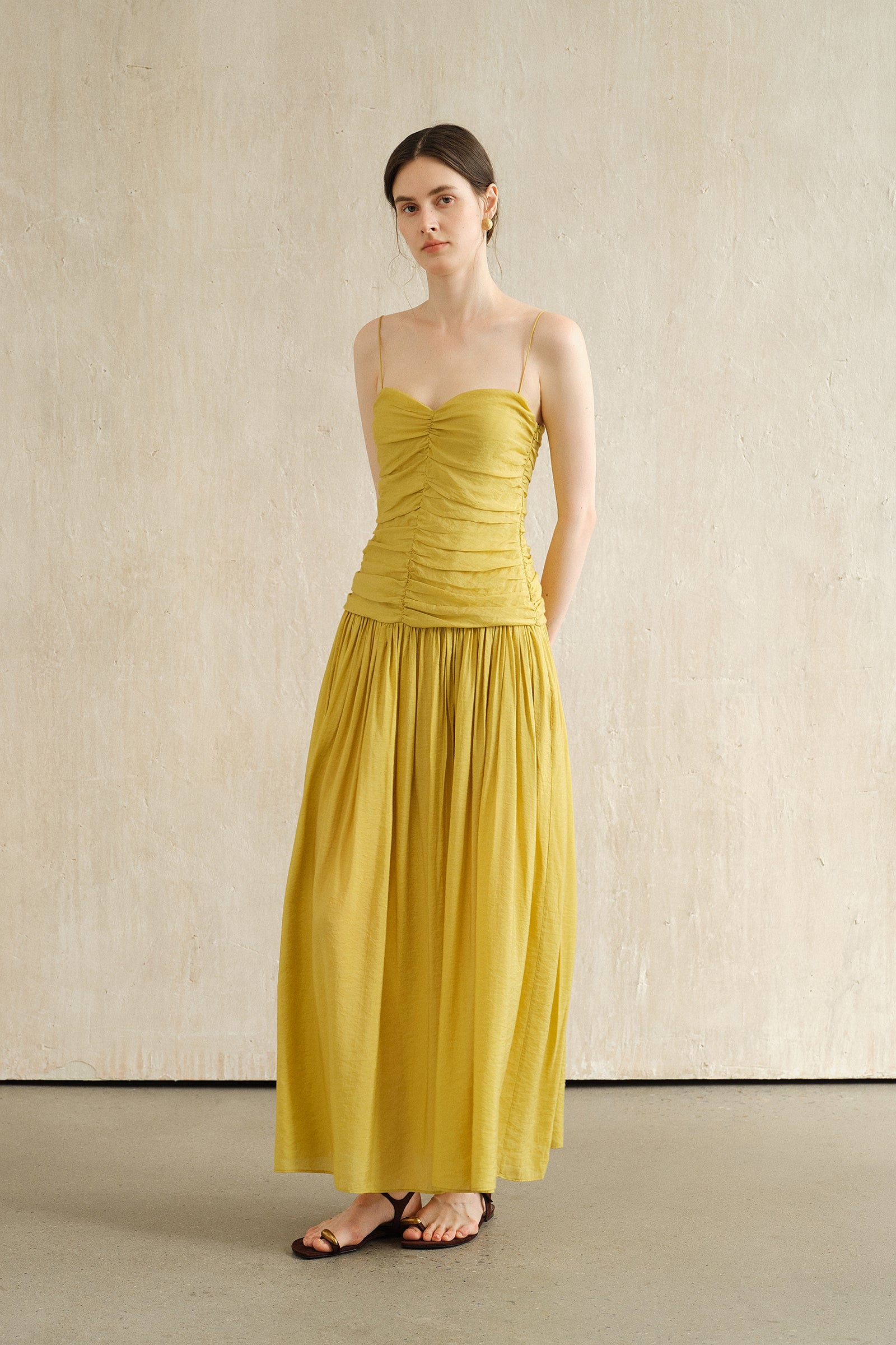 Palais Dress (Lime Leaf)
