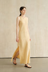 Yarra Linen Dress (Soft Butter)