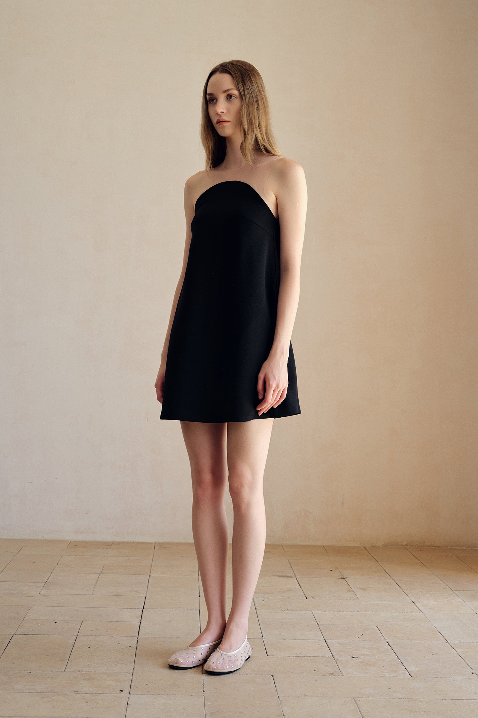 Luna Shift Dress (Black)