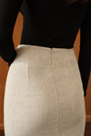 Mara Linen Midi Skirt (Natural Linen)