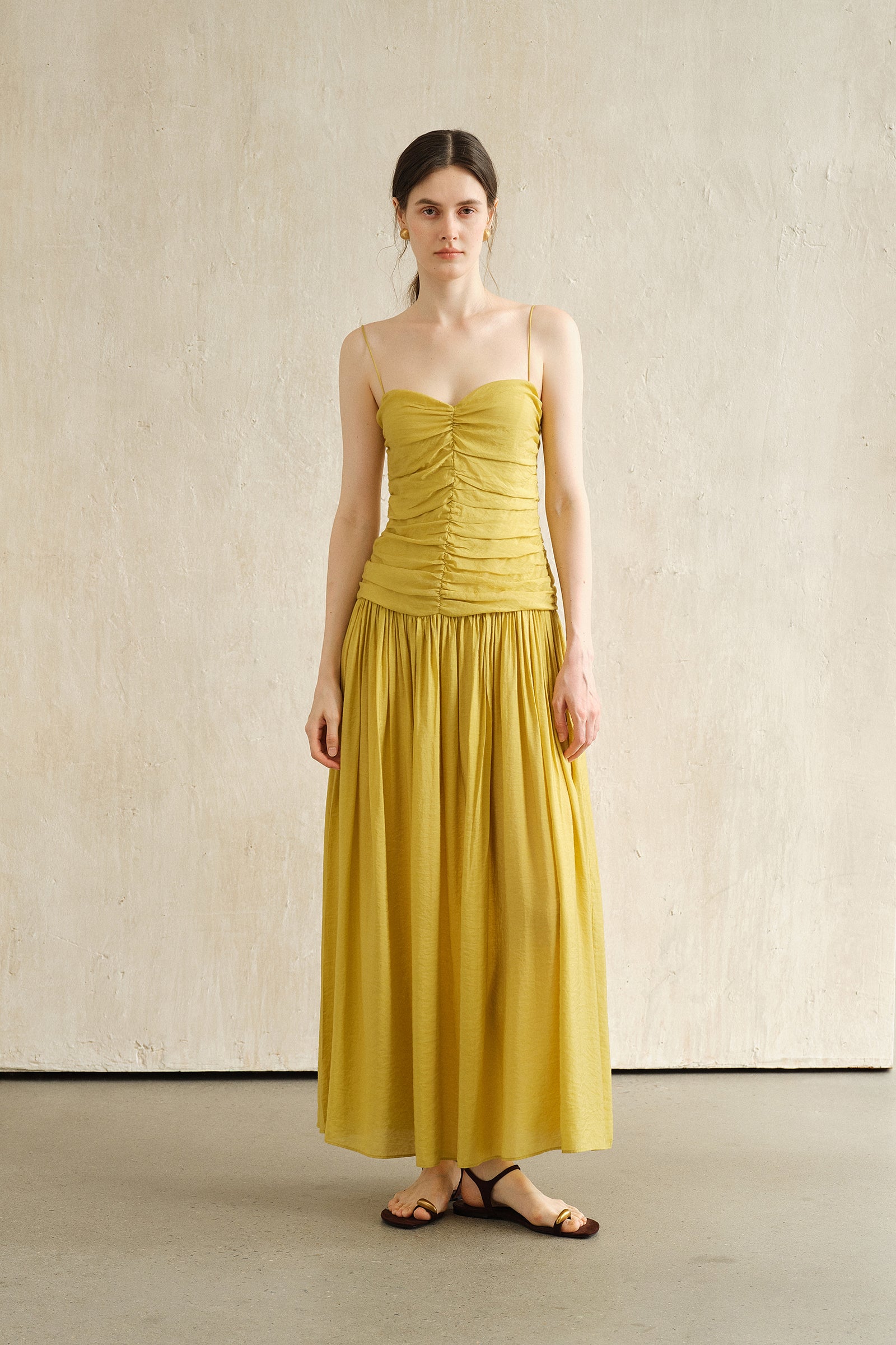 Palais Dress (Lime Leaf)