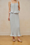 Loira Midi Skirt (Petal Blue)