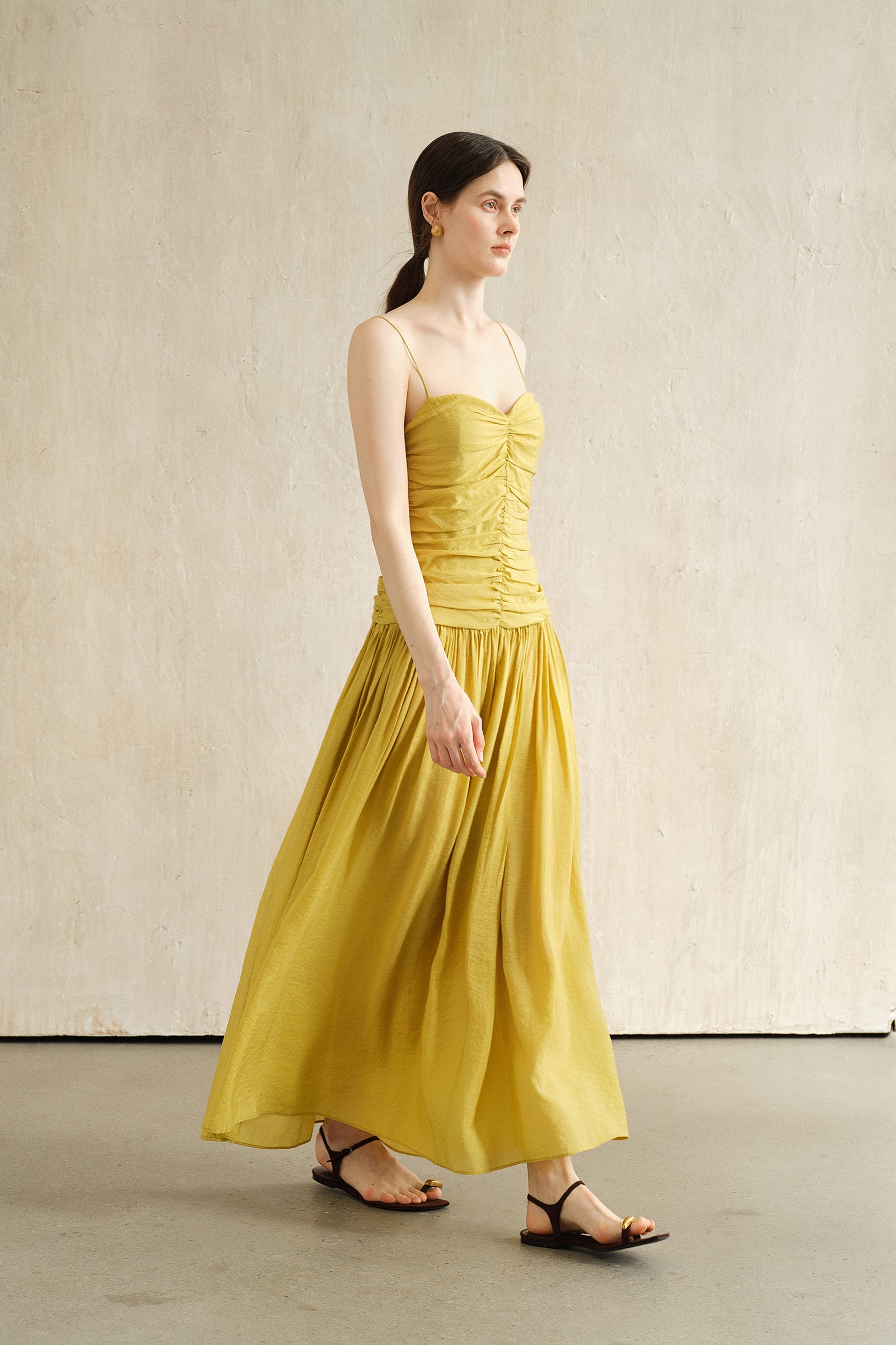 Palais Dress (Lime Leaf)
