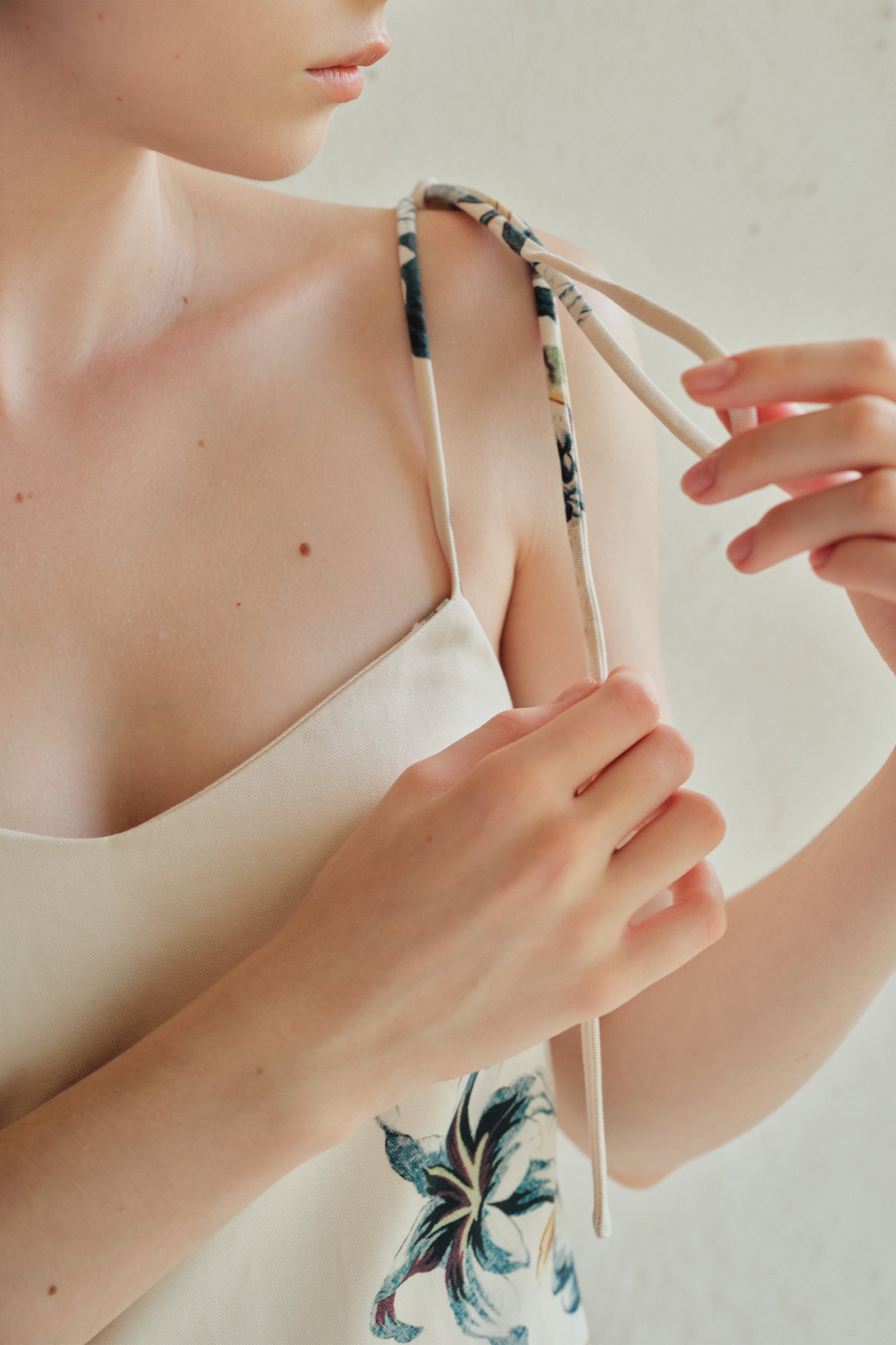 Irish Scallop Embroidery Printed Dress