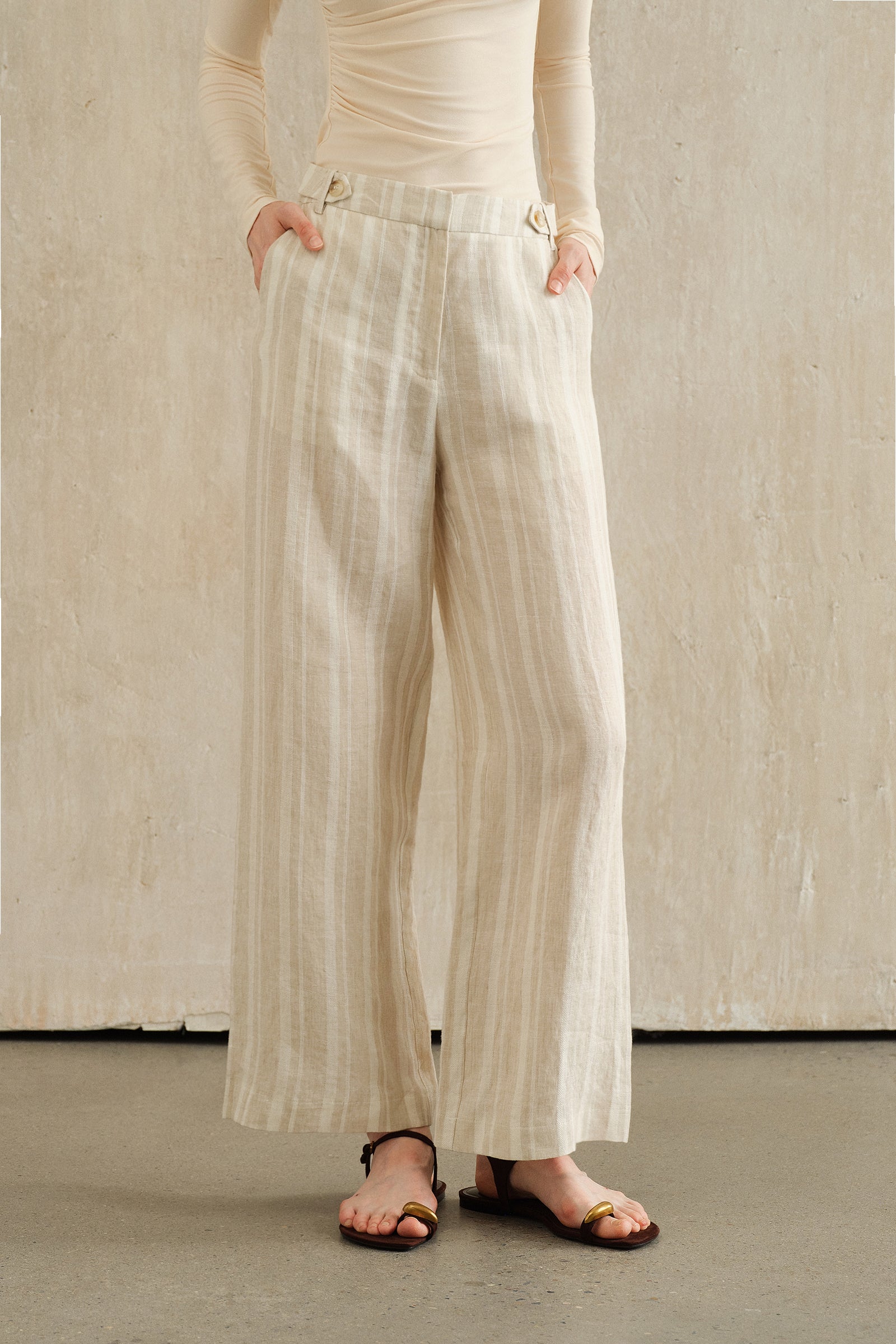 Tabe Pants (Canvas Stripe)