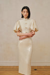 Jaded Midi Skirt (Porcelain Cream)