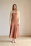 Phyllo Midi Knit Dress (Chesnut)