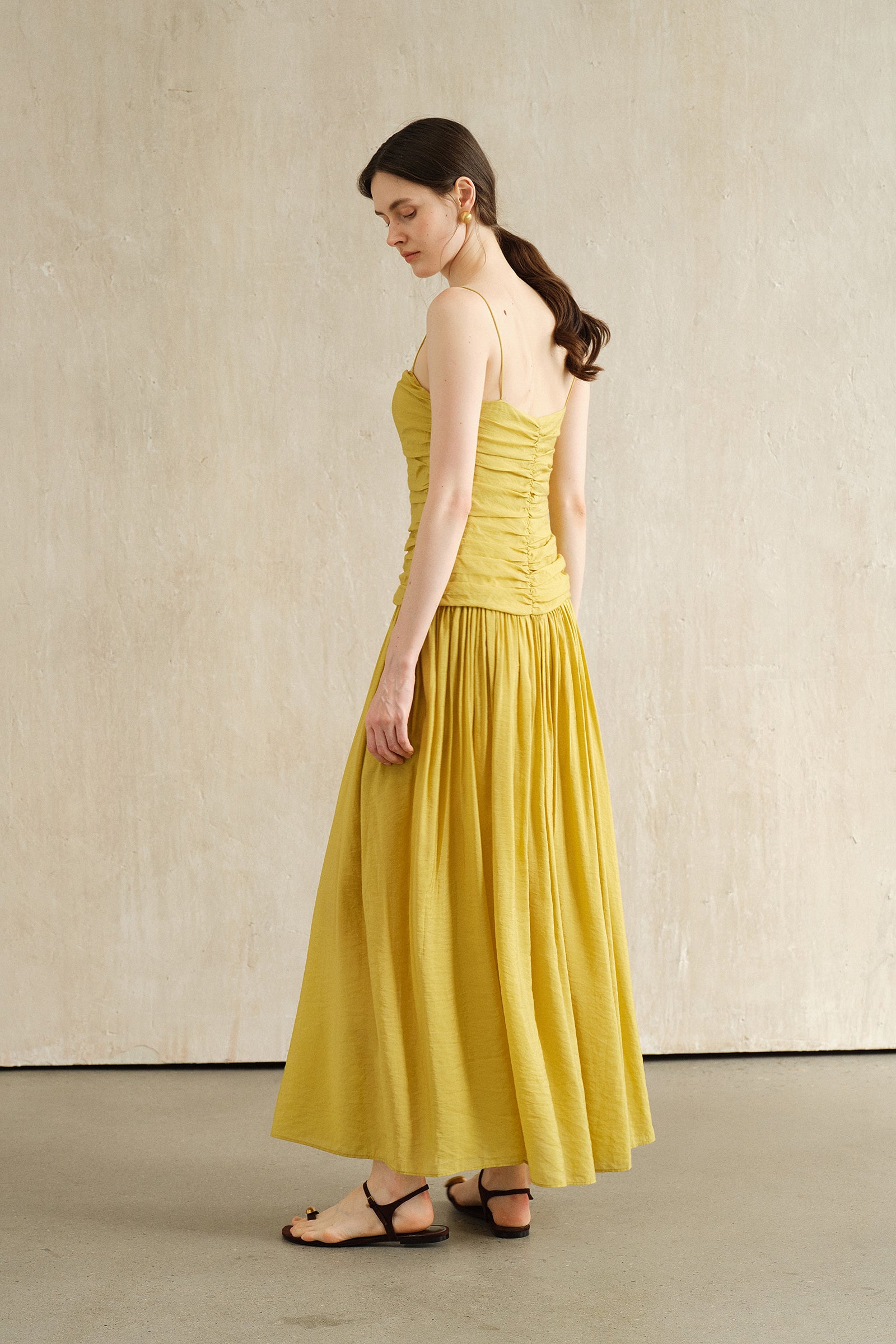 Palais Dress (Lime Leaf)