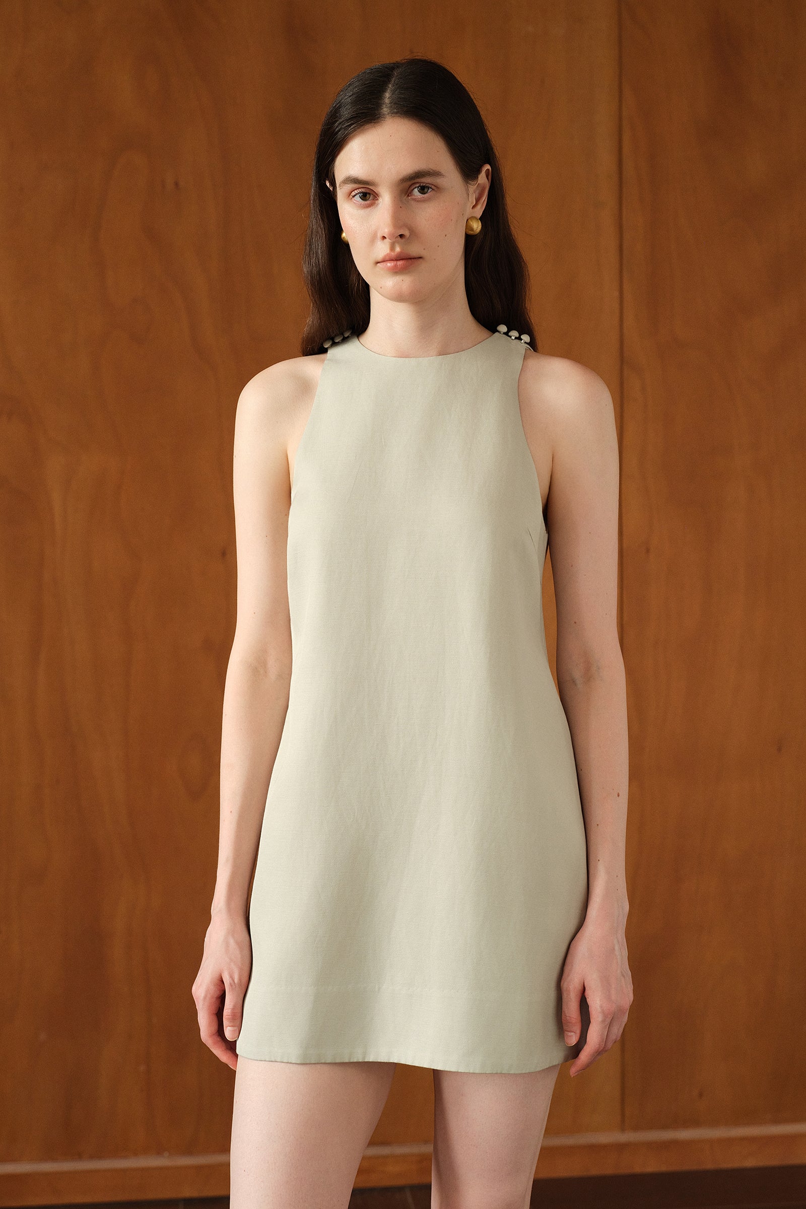 Margo Shift Dress (Eucalyptus)