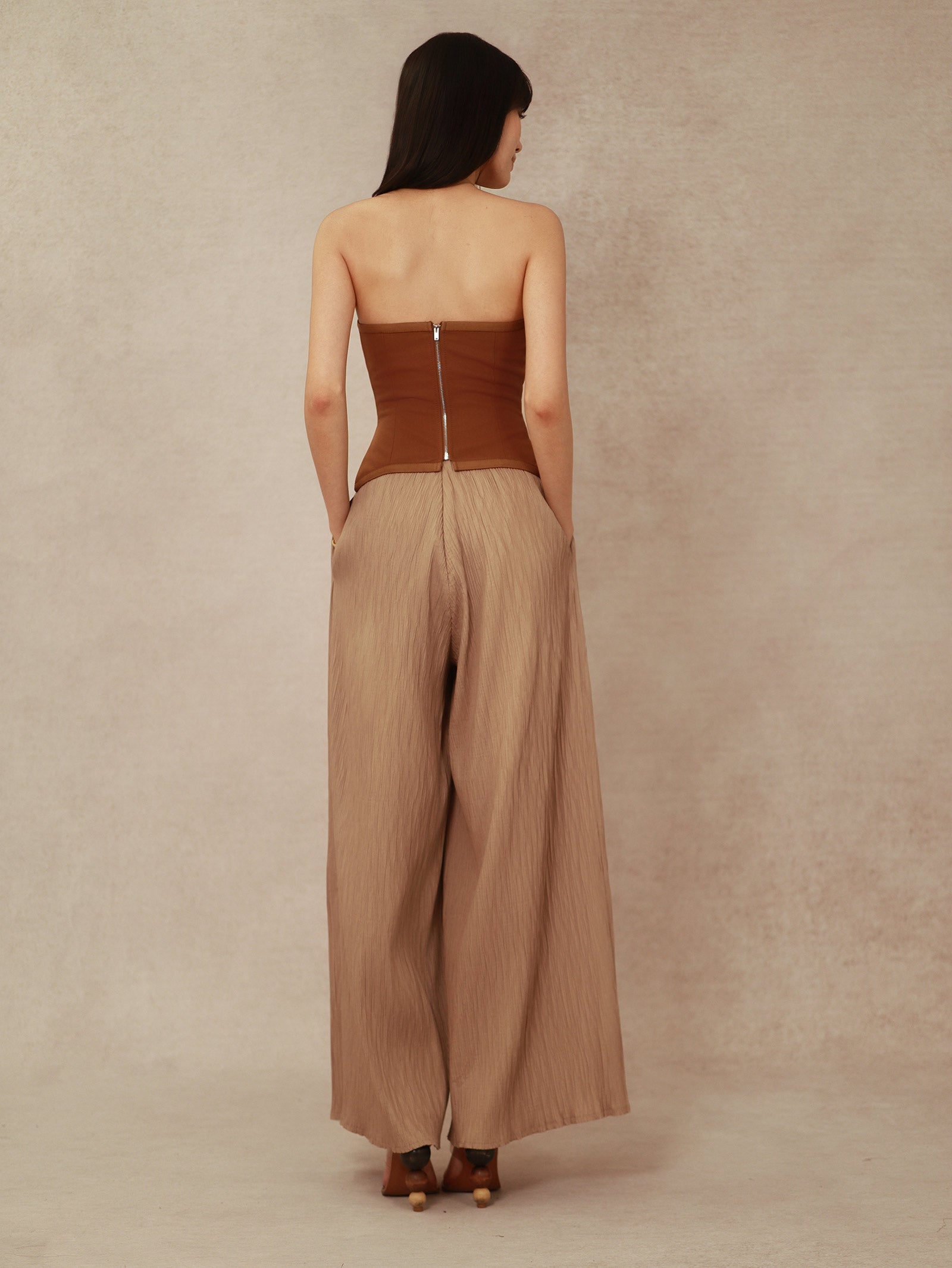 NEW Diox Corset Top (Brown)