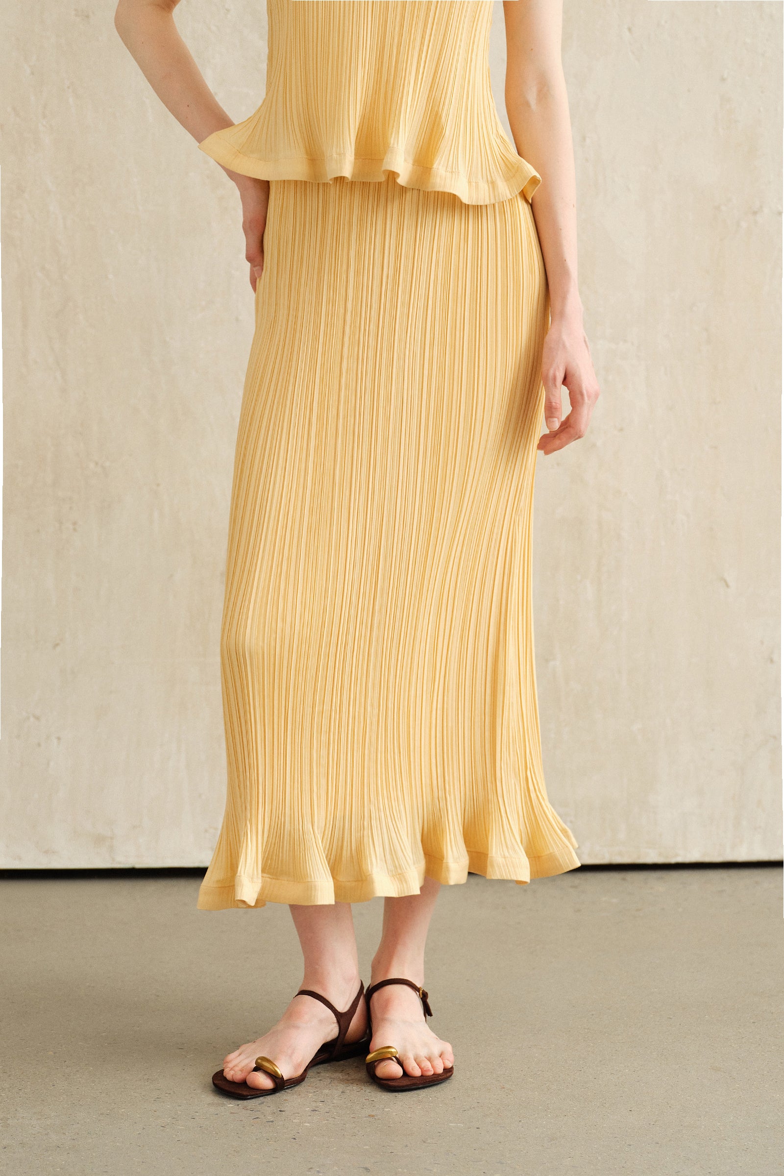 Sorra Midi Skirt (Primrose)