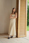 Phyllo Midi Knit Dress (Curd)