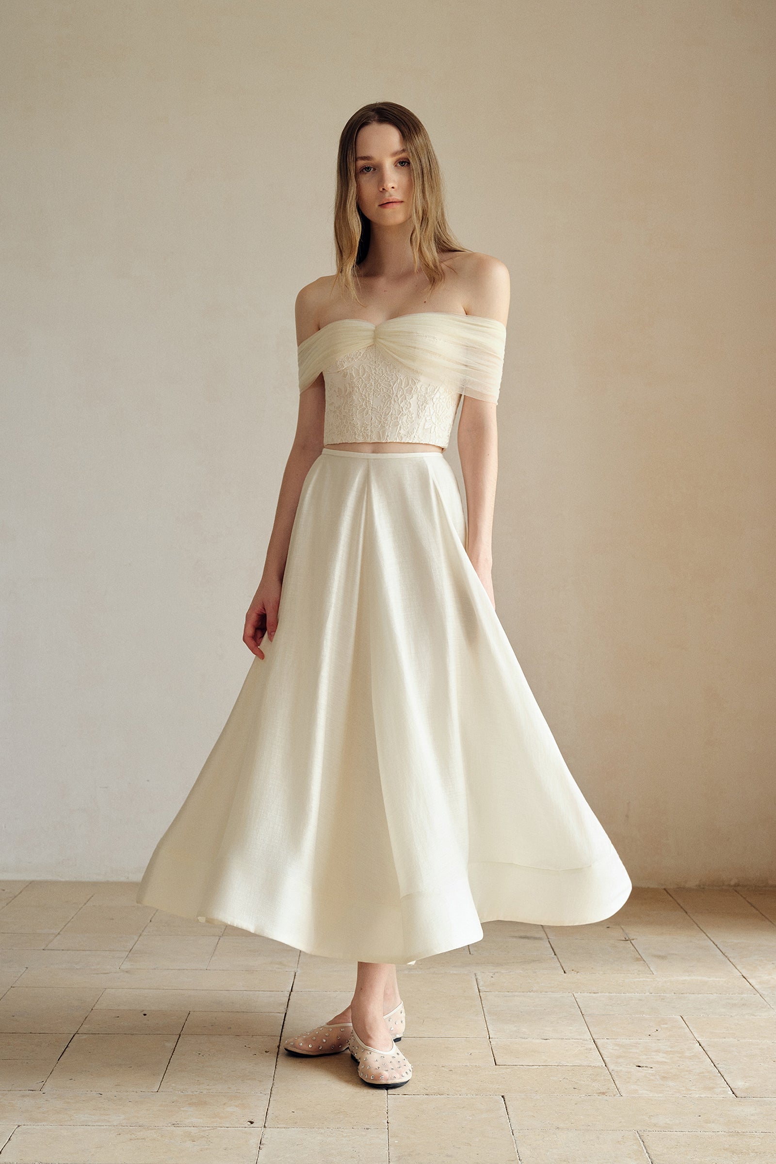 Linea Flare Midi Skirt