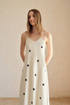 Bea Polka Printed Long Dress
