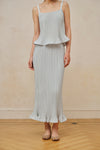 Loira Midi Skirt (Petal Blue)