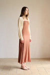 Phyllo Midi Knit Dress (Chesnut)