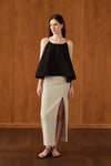 Mara Linen Midi Skirt (Natural Linen)