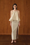 Mara Linen Midi Skirt (Natural Linen)