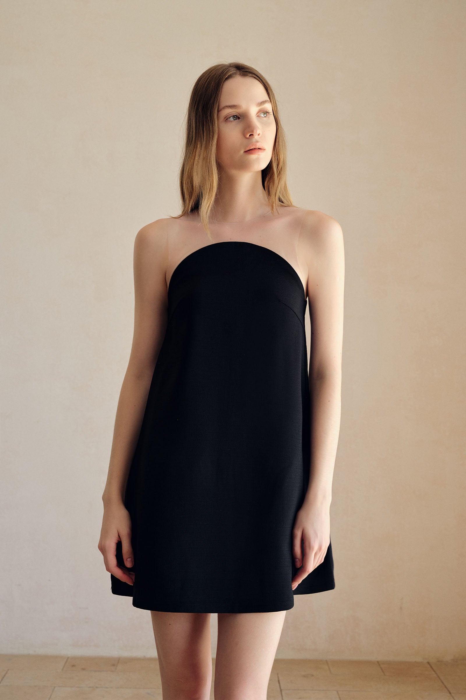 Luna Shift Dress (Black)
