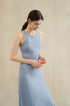 Yarra Linen Dress (Flax Blue)