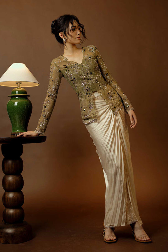 Anggun Kebaya Top Only (Green)