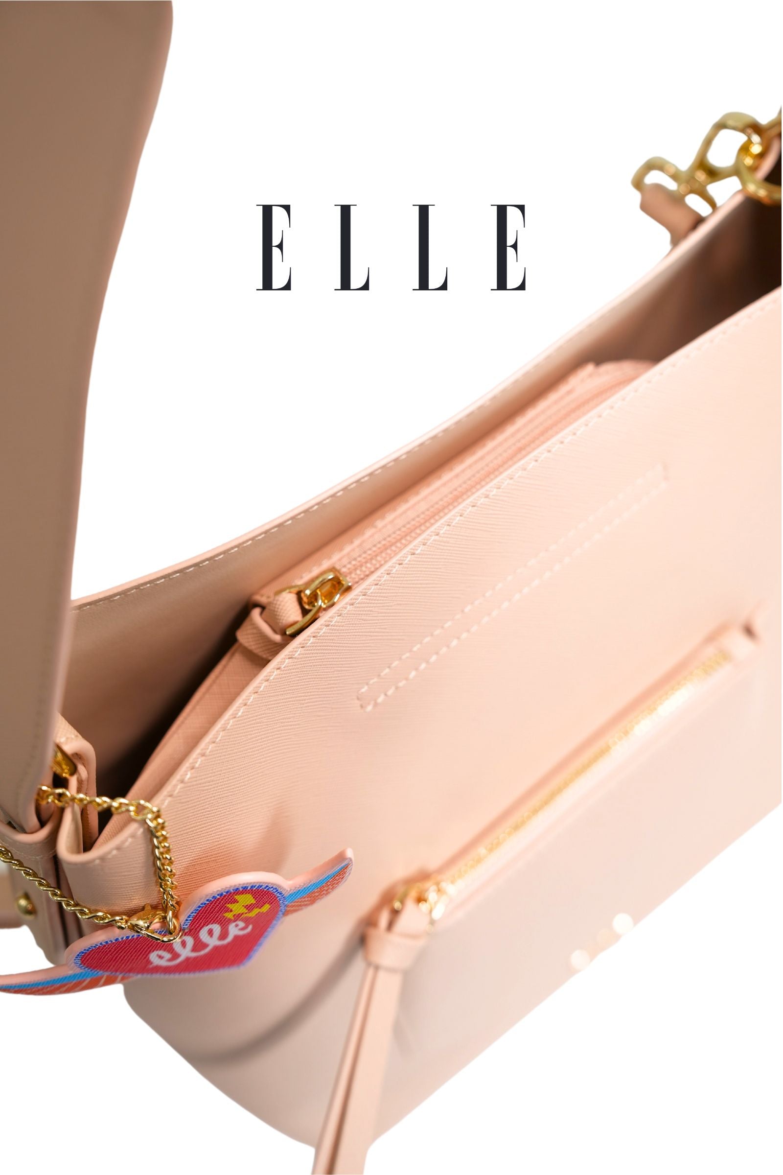 ELLE: Abigail Shoulder Bag (Taupe)