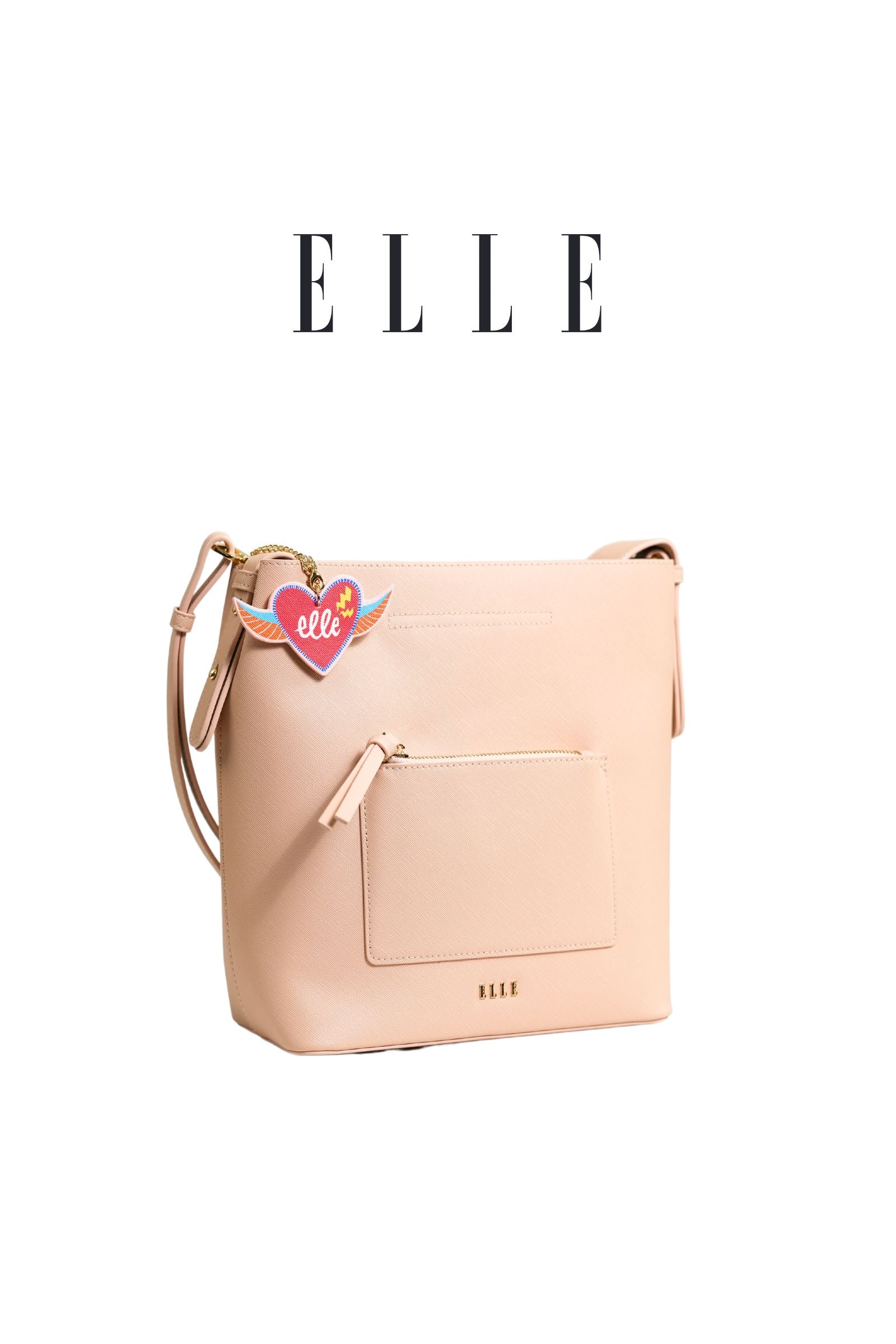 ELLE: Abigail Shoulder Bag (Taupe)