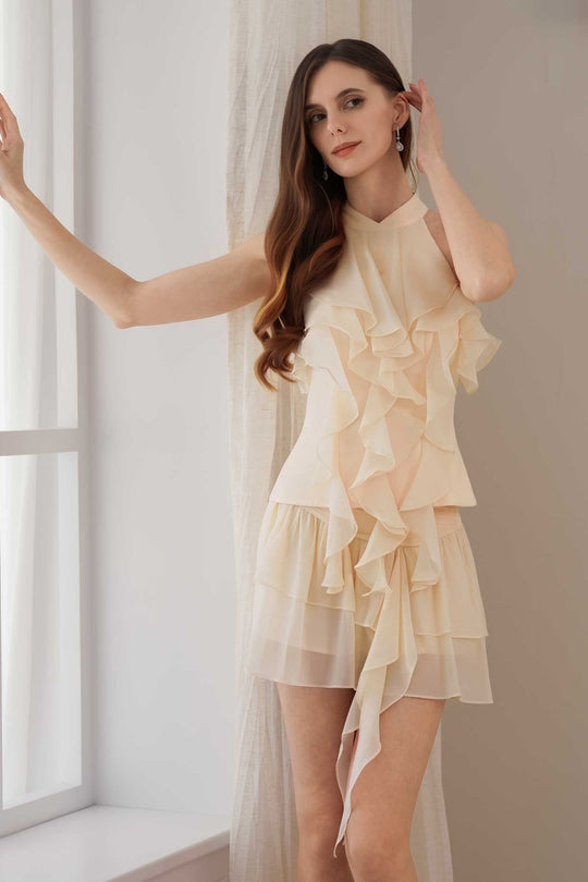 Rozena Qipao Top (Cream)