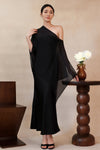 Elaris Multiway Silk Cape (Black) (NON RETURNABLE)