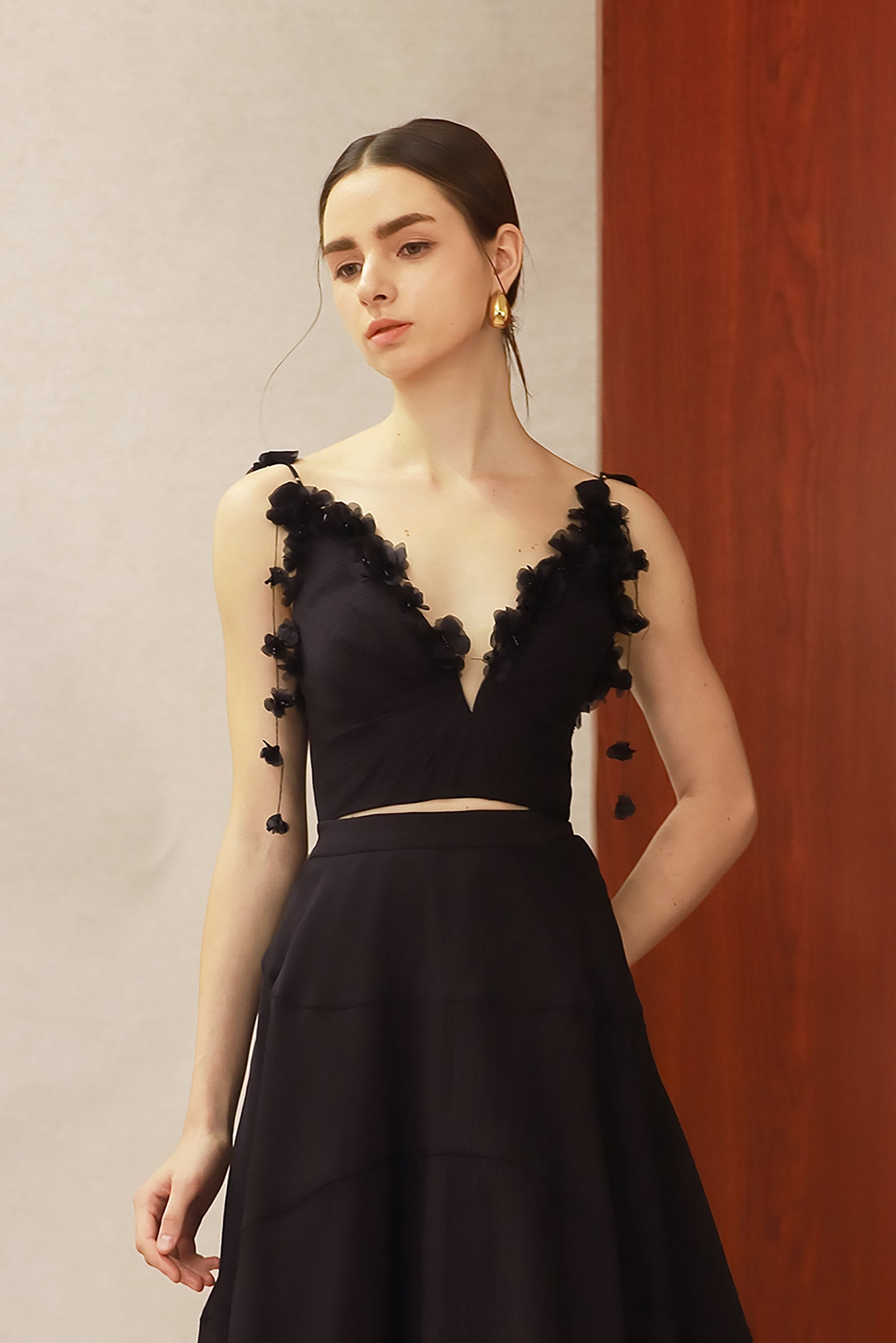 Elara Padded Top (Black)