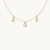 Aegis Personalised Pearl Necklace - Diamond Alphabet