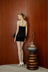 Danile Skort Romper (Black)