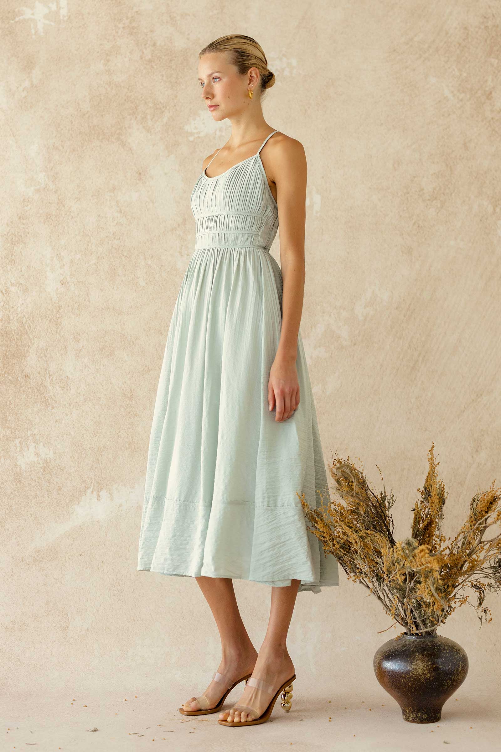 Dinne Dress (Crystal Green)