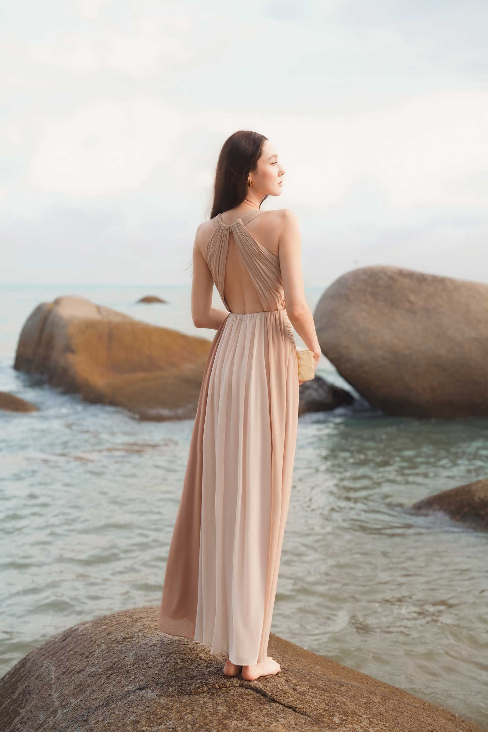 Derenelle Dress (Beige)