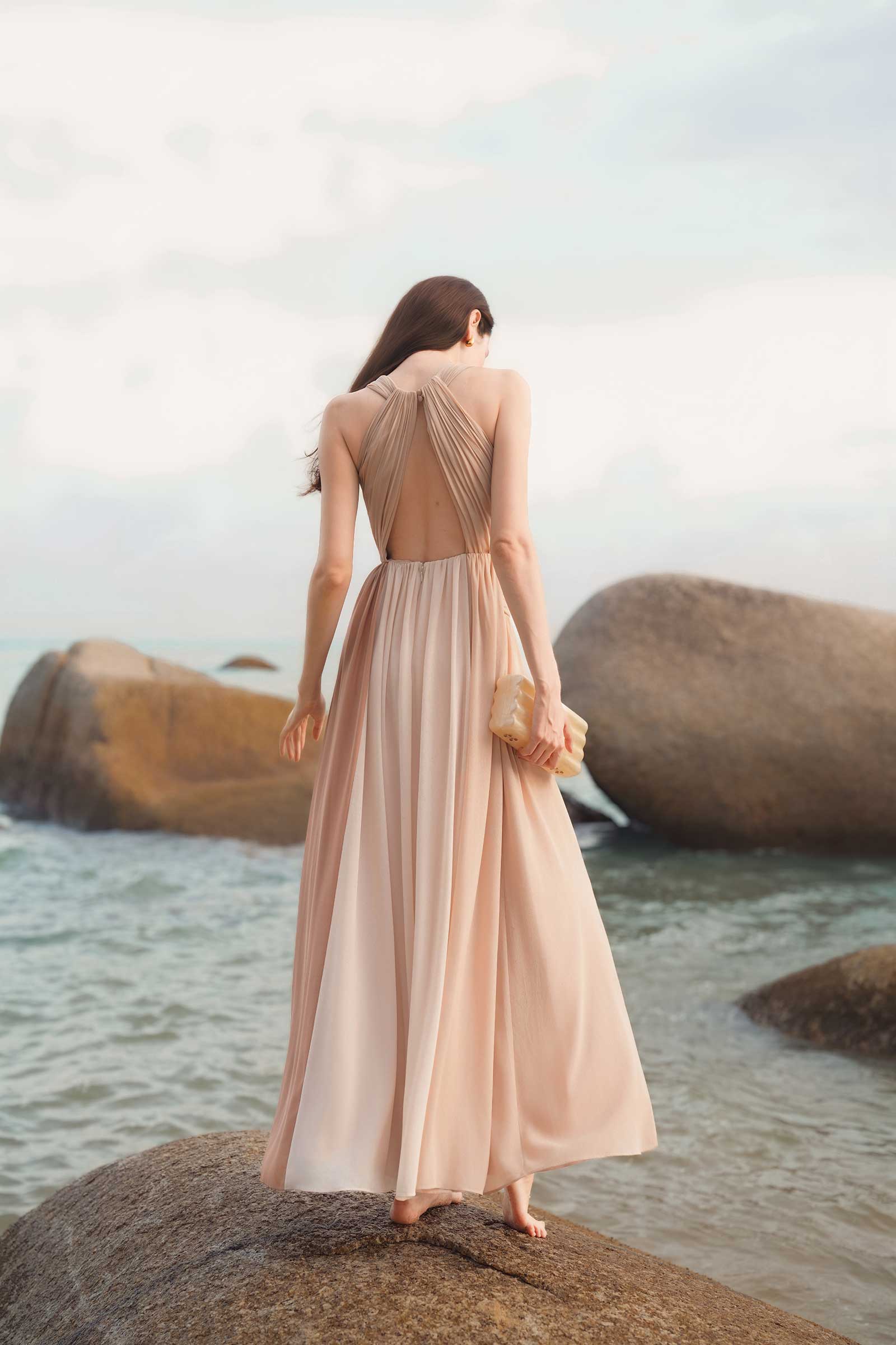 Derenelle Dress (Beige)