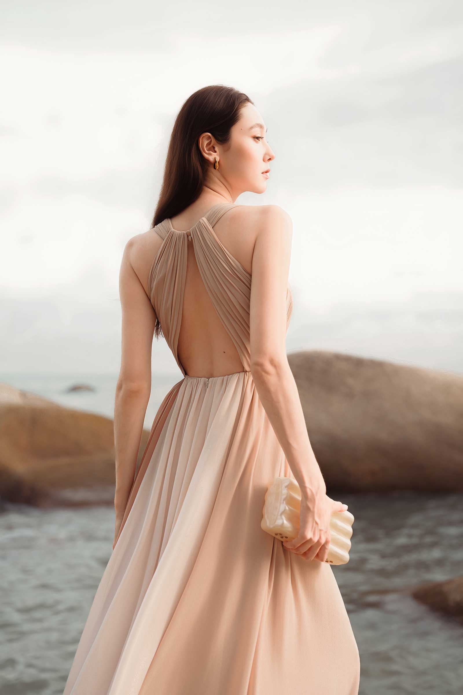 Derenelle Dress (Beige)