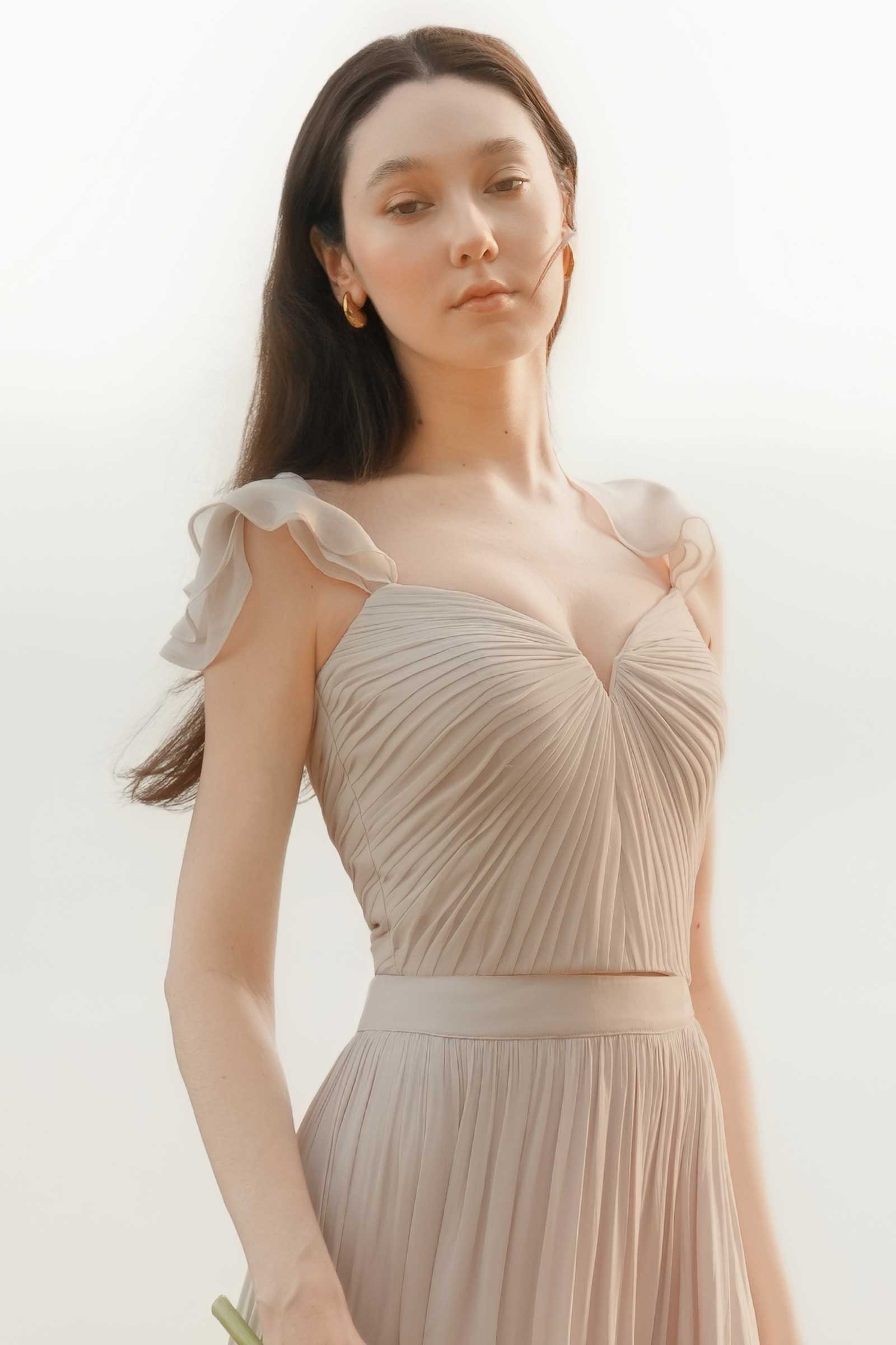 Darique Corset Padded Top (Champagne)