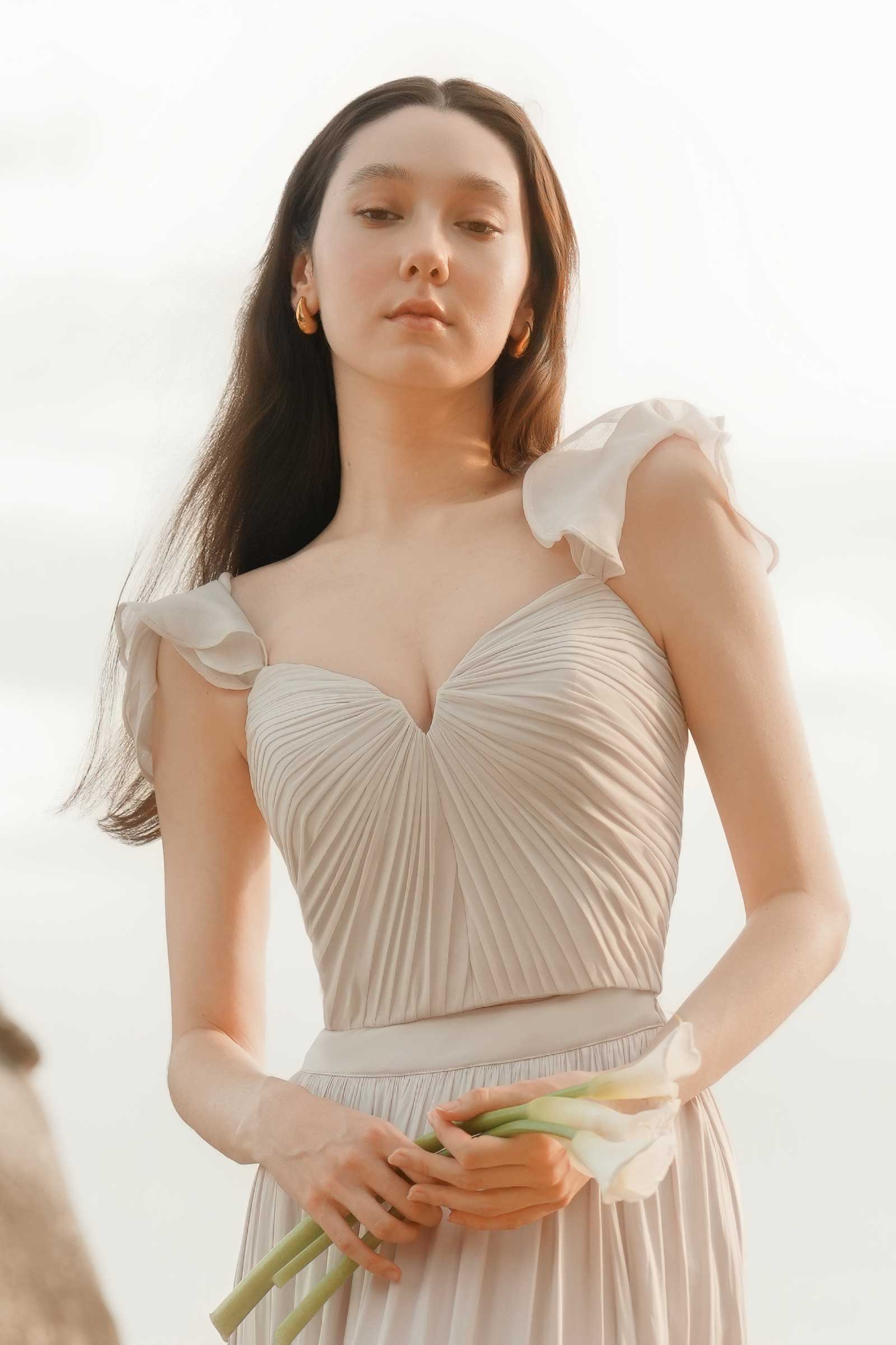 Darique Corset Padded Top (Champagne)