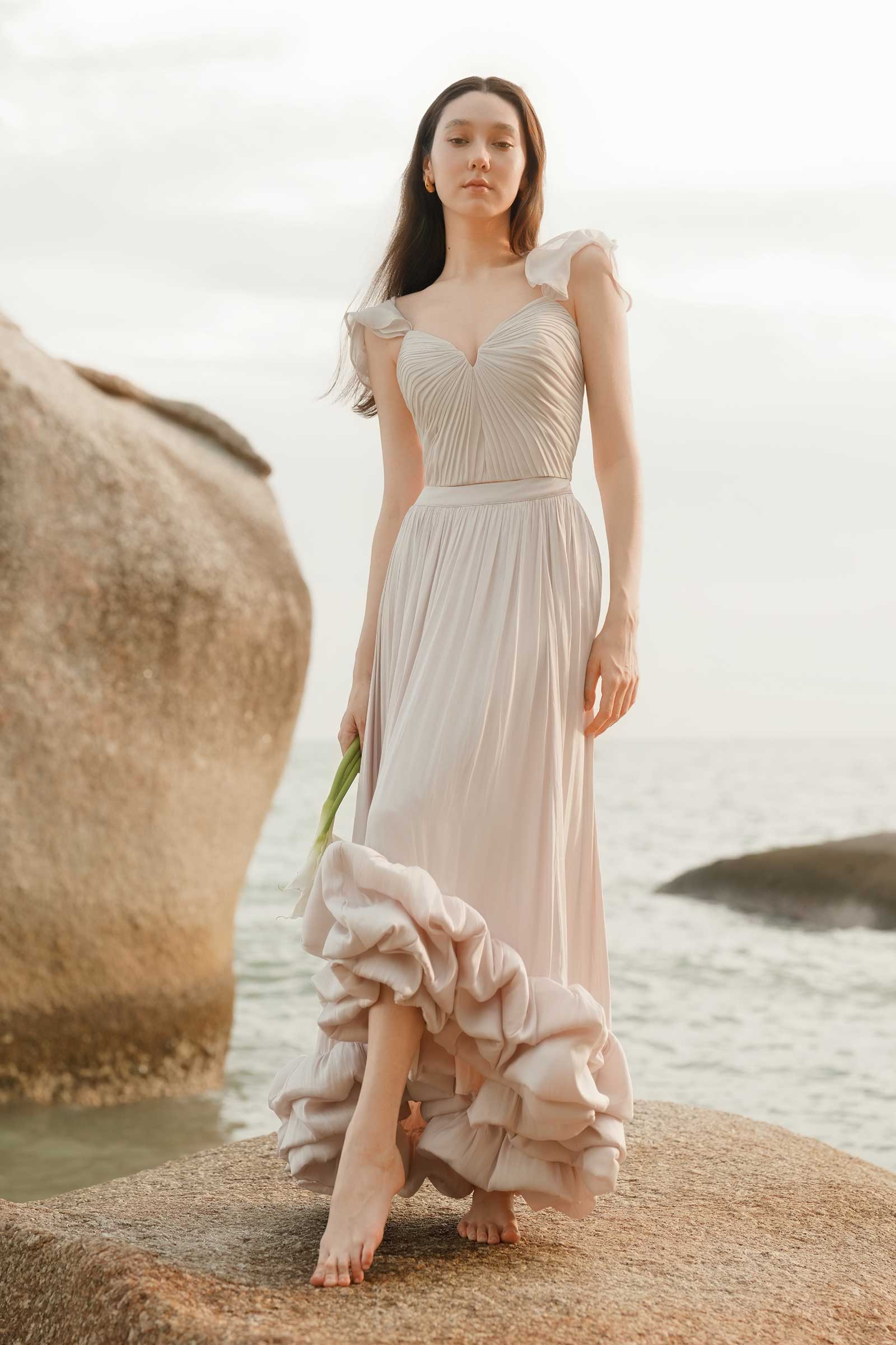 Darique Corset Padded Top (Champagne)