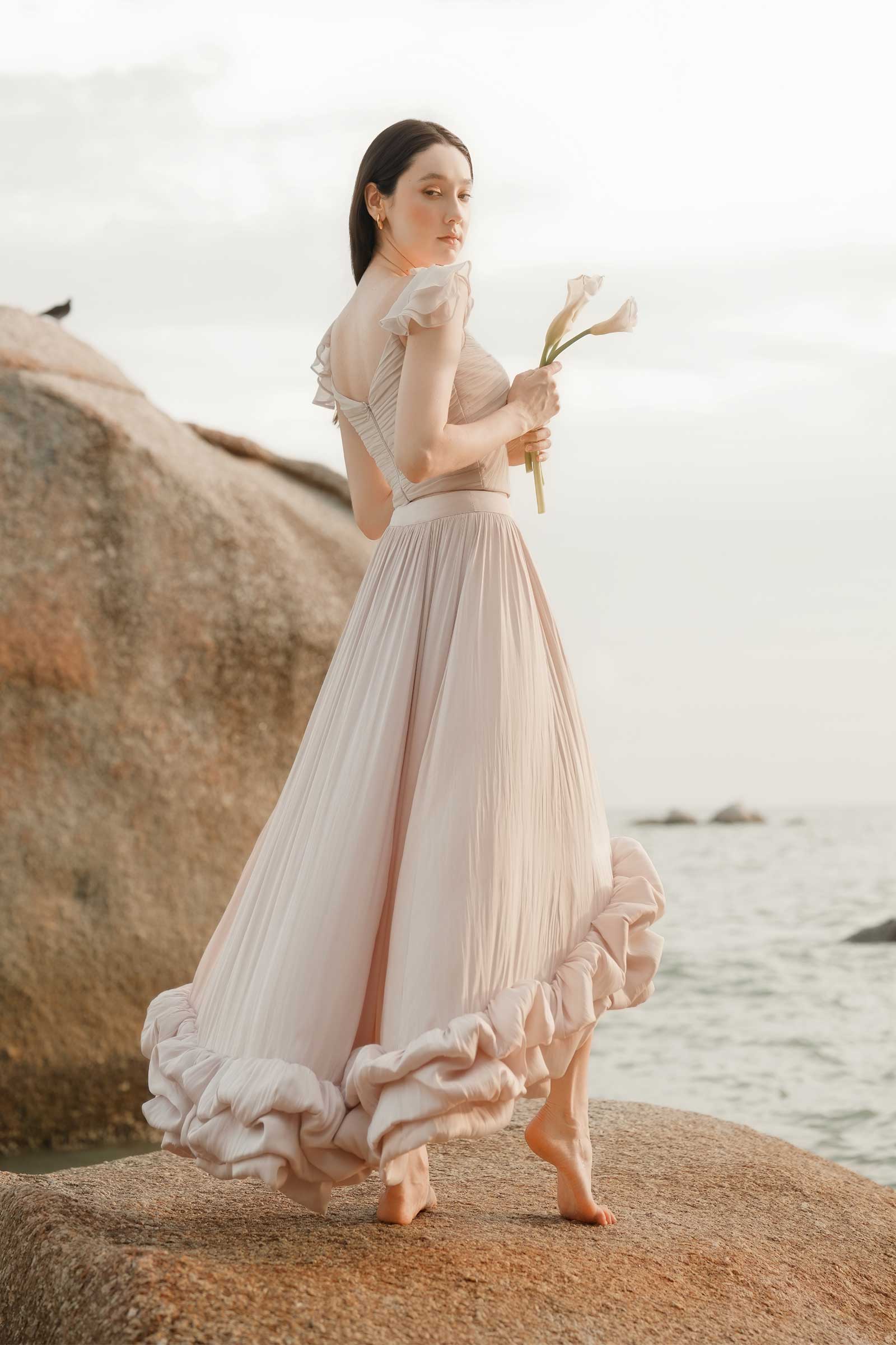 Darique Corset Padded Top (Champagne)