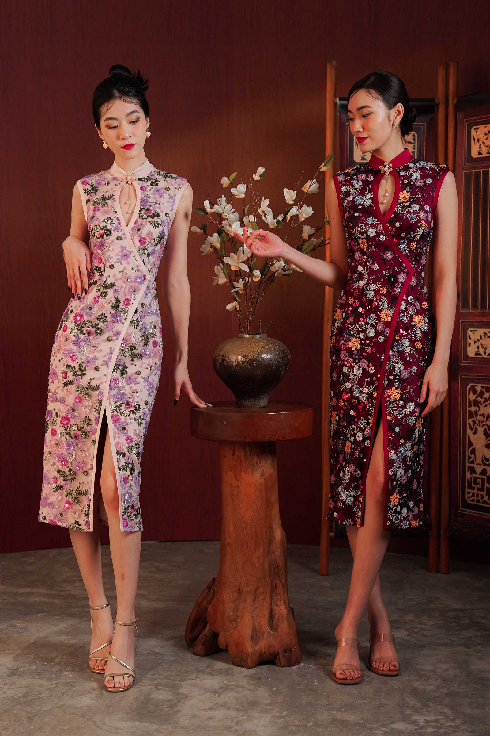 BACKORDER Qing Qipao (Lilac)