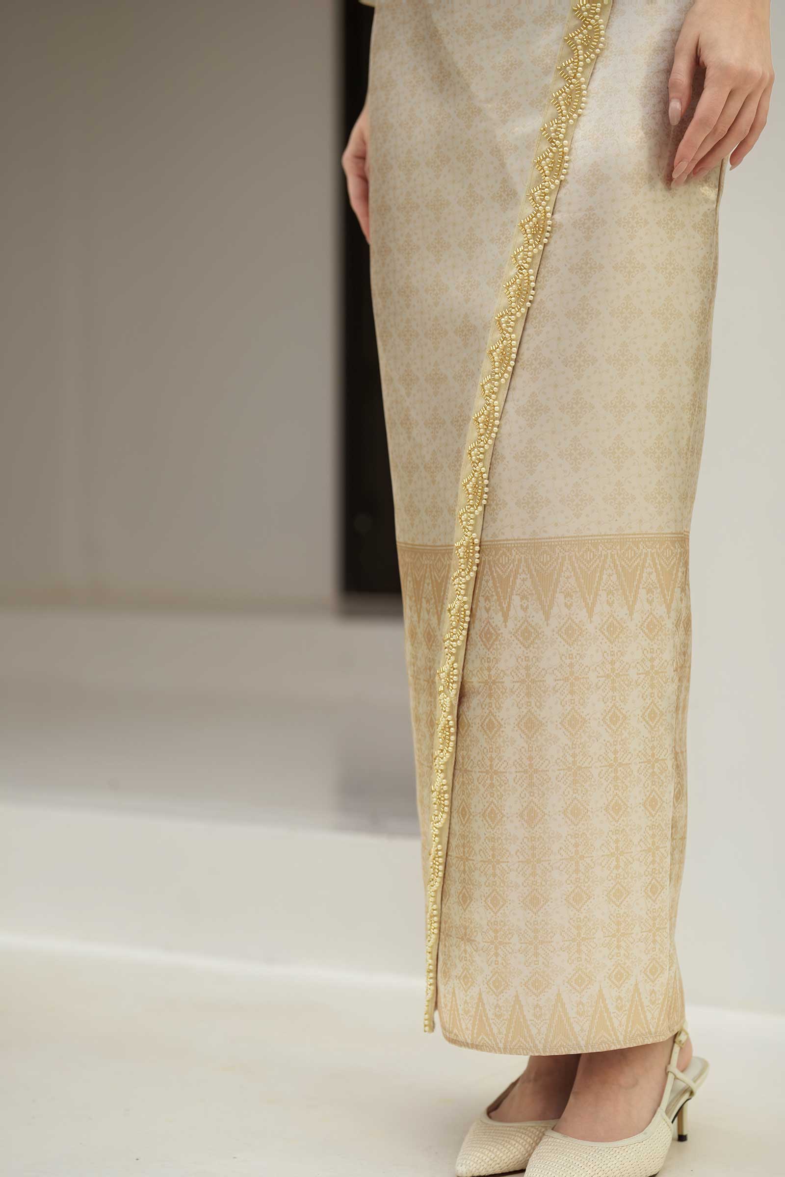 BACKORDER Puteri Skirt (Gold)